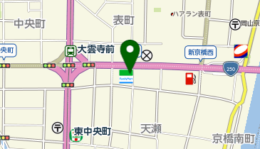 CHARGESPOT(チャージスポット)ファミリーマート 岡山天瀬店の地図画像