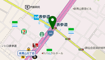 ChargeSPOT 東京メトロ 銀座線 表参道駅(青山方面通り改札付近)の地図画像