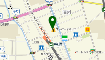 CHARGESPOT(チャージスポット)chocoZAP 柏原駅前の地図画像