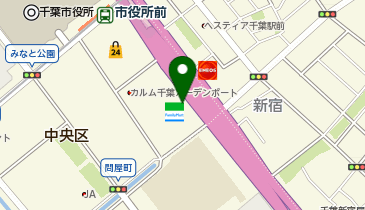 ChargeSPOT ファミリーマート 千葉みなと店の地図画像