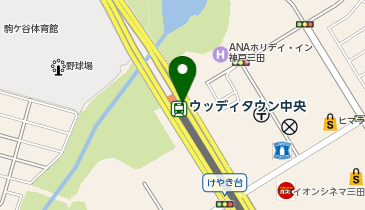 CHARGESPOT(チャージスポット)ウッディタウン中央駅の地図画像