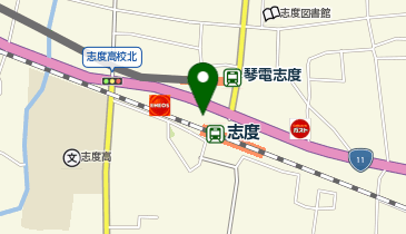 CHARGESPOT(チャージスポット)ローソン さぬき志度駅前店の地図画像