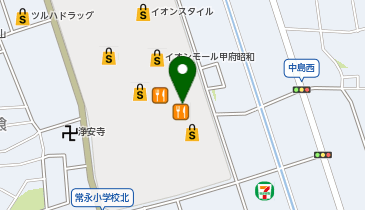 CHARGESPOT(チャージスポット)楽市楽座 イオンモール甲府昭和の地図画像