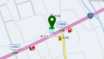 CHARGESPOT(チャージスポット)ファミリーマート 中津川手賀野北店の地図画像
