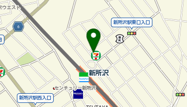 ChargeSPOT ファミリーマート 新所沢駅東口店の地図画像