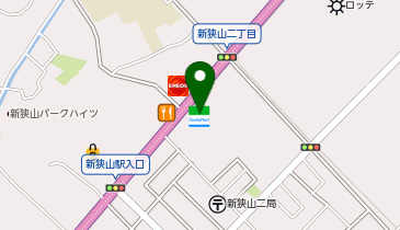 ChargeSPOT ファミリーマート 新狭山店の地図画像