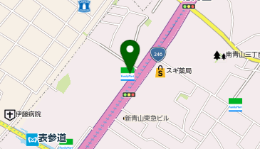 ChargeSPOT ファミリーマート 北青山三丁目店の地図画像