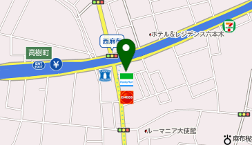 ChargeSPOT ファミリーマート 西麻布三丁目店の地図画像