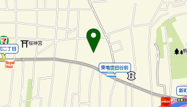 ChargeSPOT ファミリーマート 世田谷新町店の地図画像