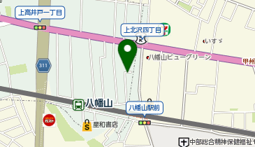 ChargeSPOT ファミリーマート 八幡山駅北店の地図画像