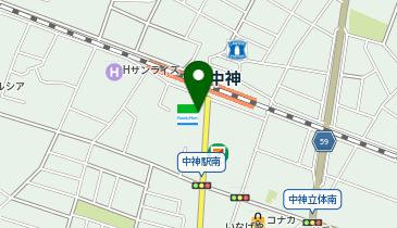 ChargeSPOT ファミリーマート 中神駅前店の地図画像