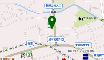 ChargeSPOT ファミリーマート 青梅成木街道店の地図画像