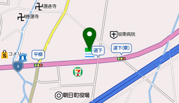 CHARGESPOT(チャージスポット)ファミリーマート 朝日道下店の地図画像