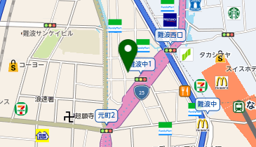 ChargeSPOT ファミリーマート 四つ橋なんば駅南店の地図画像