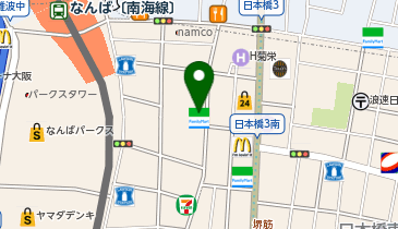 ChargeSPOT ファミリーマート 難波中二丁目店の地図画像