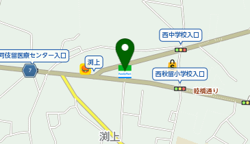 CHARGESPOT(チャージスポット)ファミリーマート あきる野渕上店の地図画像