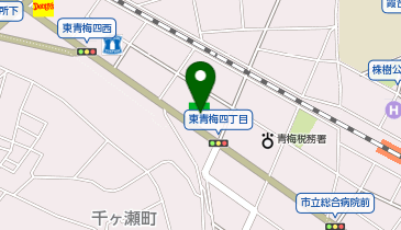 ChargeSPOT ファミリーマート 東青梅四丁目店の地図画像