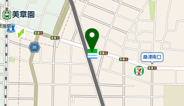 ChargeSPOT ファミリーマート 桑津五丁目店の地図画像