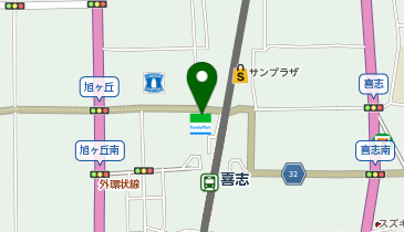 ChargeSPOT ファミリーマート 富田林喜志駅前店の地図画像