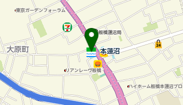 CHARGESPOT(チャージスポット)ファミリーマート 本蓮沼駅前店の地図画像