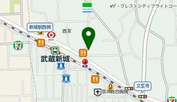 ChargeSPOT ファミリーマート 武蔵新城店の地図画像