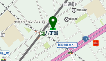 ChargeSPOT ファミリーマート なわてや八丁畷店の地図画像