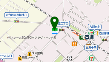 ChargeSPOT ファミリーマート 相模原古淵店の地図画像
