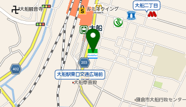 ChargeSPOT ファミリーマート 大船仲通店の地図画像