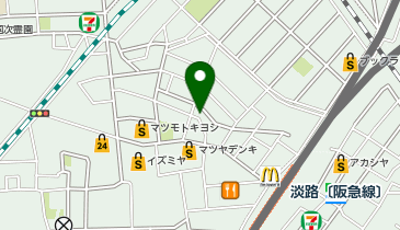 ChargeSPOT ファミリーマート 淡路四丁目店の地図画像