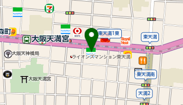ChargeSPOT ファミリーマート 東天満一丁目店の地図画像