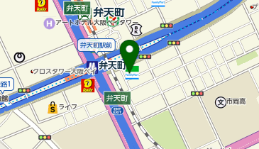 ChargeSPOT ファミリーマート 弁天町駅前店の地図画像