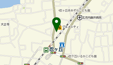 ChargeSPOT ファミリーマート 忍ヶ丘駅前店の地図画像