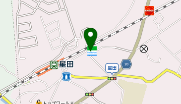 CHARGESPOT(チャージスポット)ファミリーマート 星田駅東店の地図画像