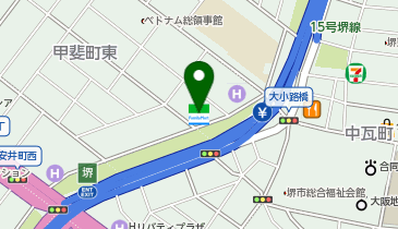ChargeSPOT ファミリーマート 堺市之町東店の地図画像