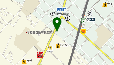 ChargeSPOT ファミリーマート 小浦忠岡南店の地図画像