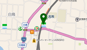 ChargeSPOT ファミリーマート 近鉄古市駅改札内橋上店の地図画像