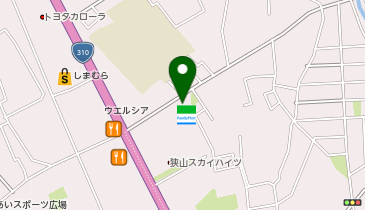 ChargeSPOT ファミリーマート 東くみの木一丁目店の地図画像