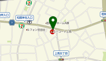 CHARGESPOT(チャージスポット)ガスト 世田谷上馬の地図画像
