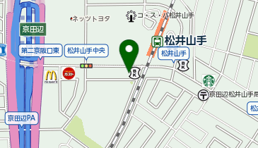 CHARGESPOT(チャージスポット)ドコモショップ 松井山手店の地図画像