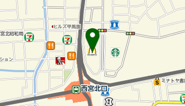 CHARGESPOT(チャージスポット)ドコモショップ 西宮北口店の地図画像