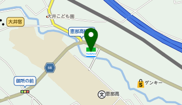 CHARGESPOT(チャージスポット)ファミリーマート 恵那高校前店の地図画像