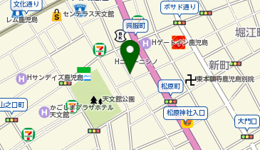 CHARGESPOT(チャージスポット)ホテルリブマックス BUDGET鹿児島天文館の地図画像