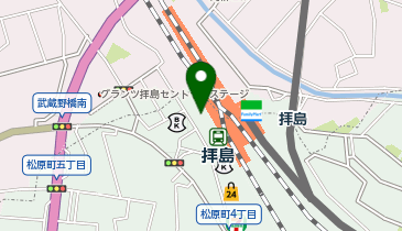 ChargeSPOT ファミリーマート 拝島駅南口店の地図画像