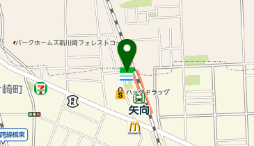 ChargeSPOT ファミリーマート 矢向駅西店の地図画像