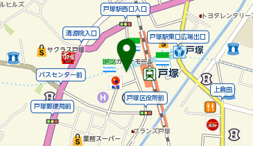 ChargeSPOT ファミリーマート 湘南薬品戸塚西口店の地図画像