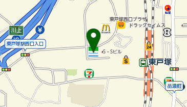ChargeSPOT ファミリーマート サンズ東戸塚駅西口店の地図画像