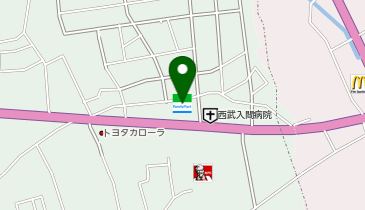 ChargeSPOT ファミリーマート 入間野田店の地図画像