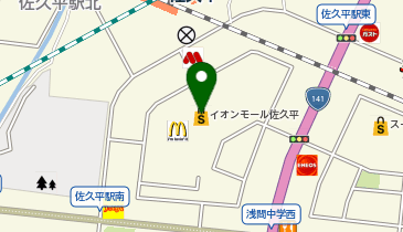 CHARGESPOT(チャージスポット)イオン佐久平店 2F 携帯電話売場の地図画像