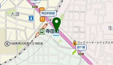 ChargeSPOT ファミリーマート 寺田町駅前店の地図画像