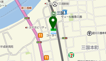 ChargeSPOT ファミリーマート 阪急三国駅西店の地図画像